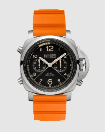 Panerai Luminor Regatta Chrono Flyback 47mm Replica Watch PAM00652 CAOUTCHOUC ORANGE